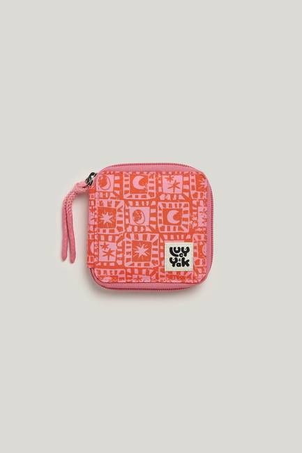 Eve - Purse in Pink & Red Lunar Checkerboard