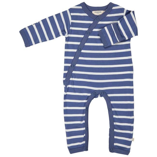 Kimono Romper (Breton Stripe) - Indigo