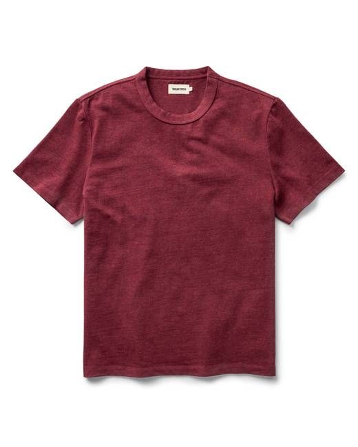 The Organic Cotton Shop Tee in Dried Cherry Twist