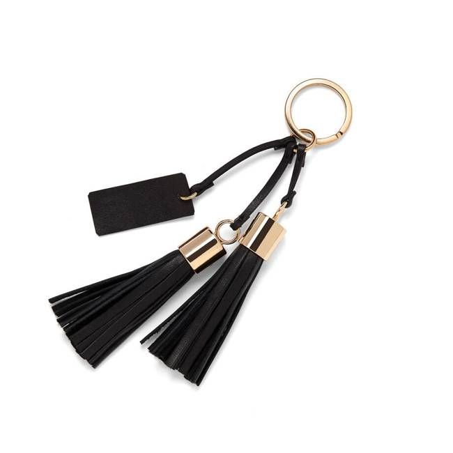 Leather Tassel Keychain
