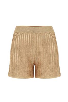 Sohle: Strandshorts aus 100% Leinen, Sandfarben