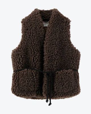 Leon & Harper Brown Sherpa Gilet