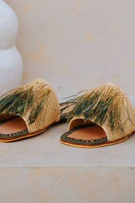 Basha Nour Damensandalen Grün