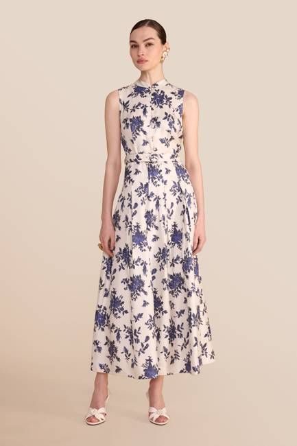 Annabel Hatched Rose Dress