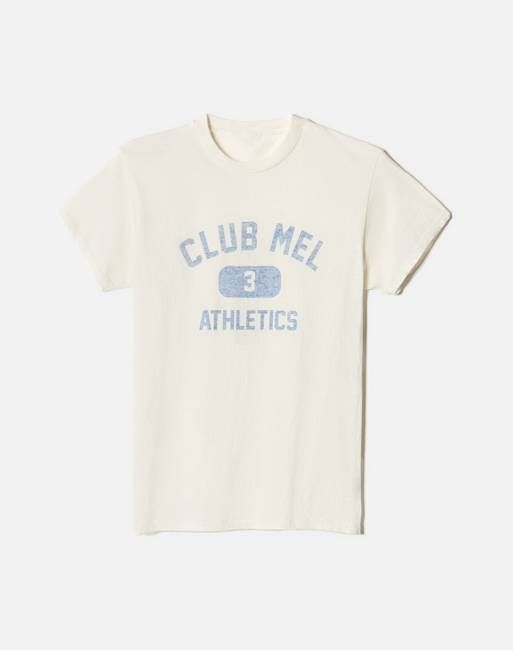 Men's Fit Tubular Club Mel Tee - Old White