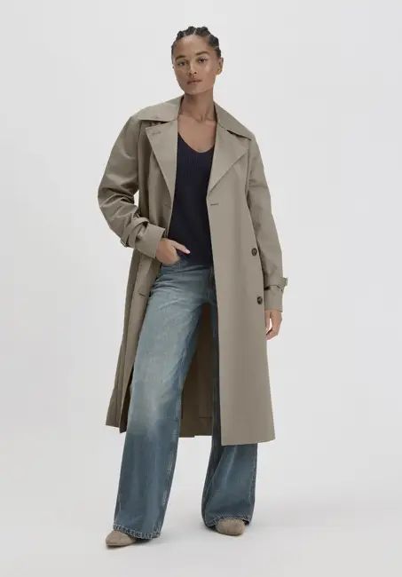 Trench coat Relaxed NATURE SHELL made of pure organic cotton