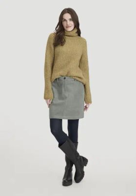 Corduroy mini skirt made from pure organic cotton