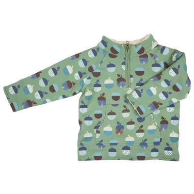 Fleece-Lined Top - Acorns, Green