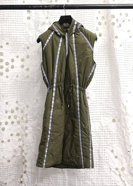 Lightweight Long Gilet Olive