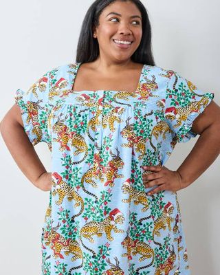 Very Merry Bagheera - Daylight Nightgown - Pale Blue
