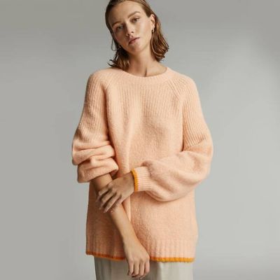 The SuperFuzz Alpaca Oversized Crew | Apricot