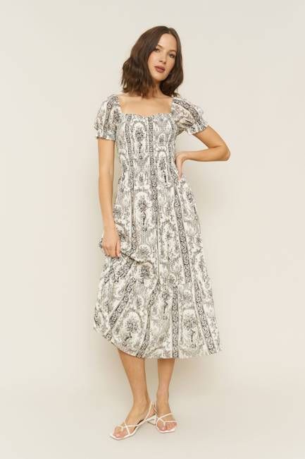 Harper Dress in Venetian Print