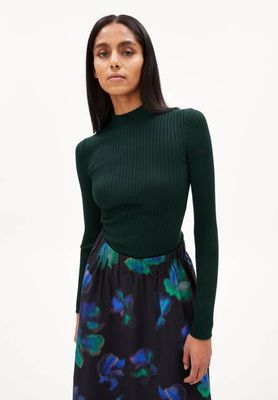 ALAANIA KNIT SWEATER | dark scarab