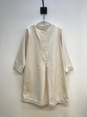 Hanae Organic Cotton Canvas Dress in Ecru Sample