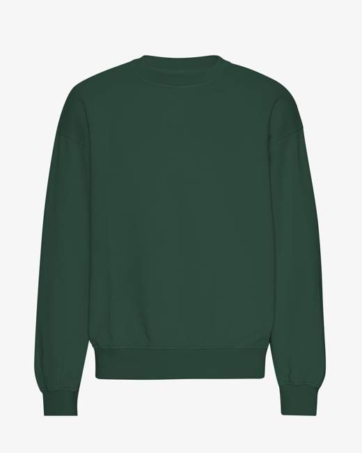 Organic Oversized Crew - Emerald Green