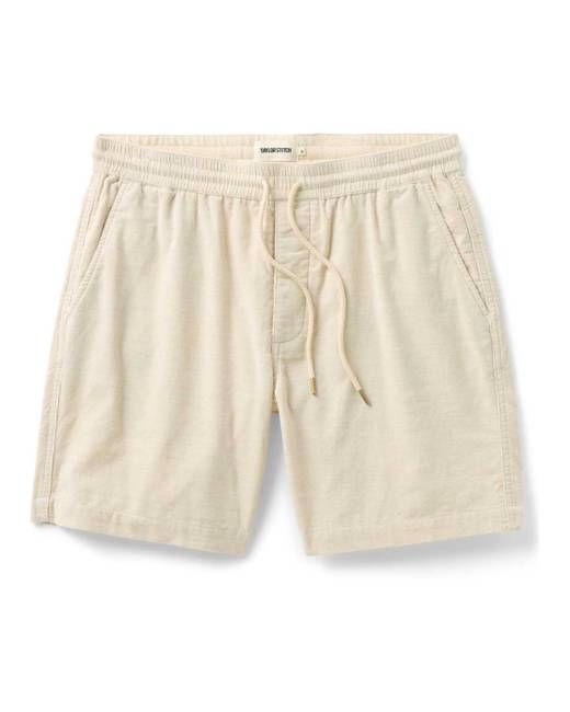 The Apres Short in Heather Oat Pincord