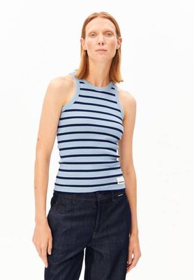 KANITAA STRIPES TOP | blau leuchtend marineblau