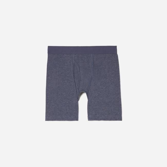 The Supima® Longer Boxer Brief | Uniform | Heather Blue