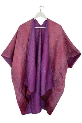 Trudi Poncho Nr. 30 aus Seide im Vintage-Stil Jodhpur Edit