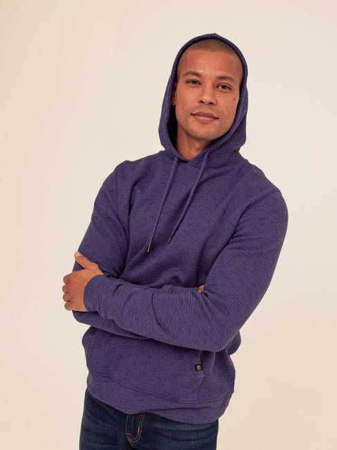 Nico Striped Terry Pullover Hoodie