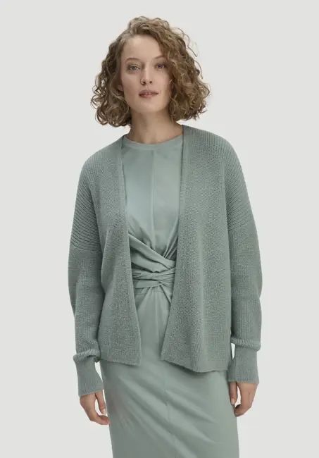 Oversized knitted jacket made of pure alpaca