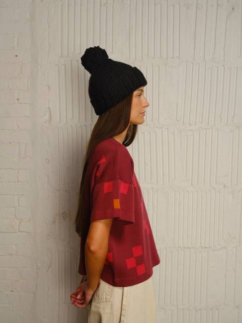 Albers Short Sleeve Sweater Tee - Topaz