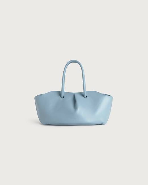 Julie light blue leather handbag