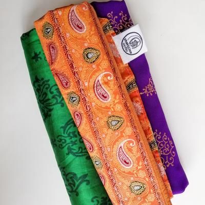 Reusable sari gift wrap bundles (M, L, or XL)