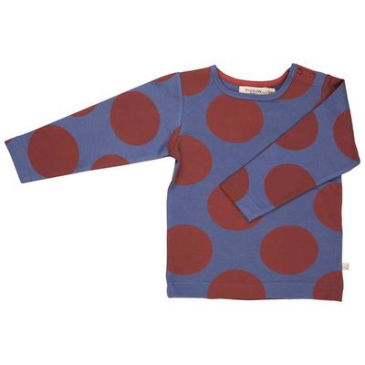 T-Shirt - Giant Spot, Orange/Blue