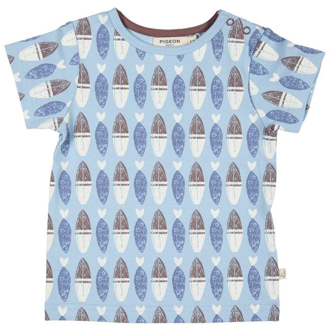 Short Sleeve T-Shirt - Surfboards, Blue