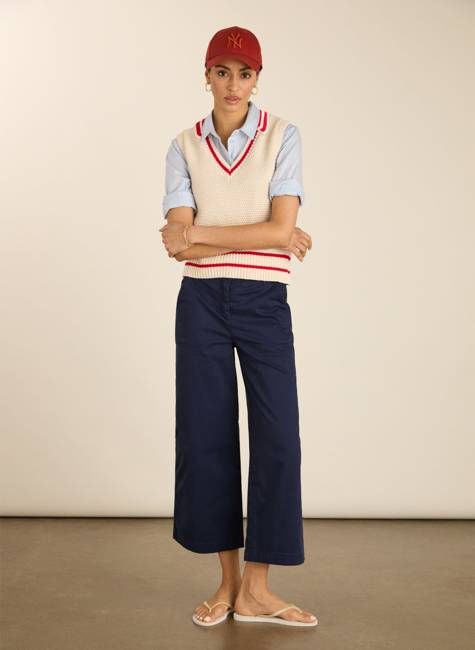 Brielle  Organic Cotton Wide Leg Trousers