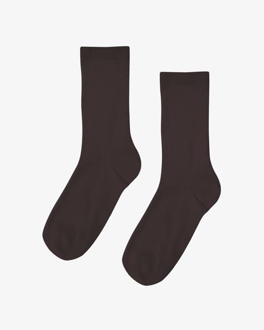 Women Classic Organic Sock - Coffee Brown
