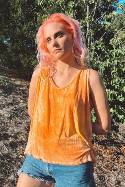 Kirangi KINdom x THAMOG Eco Ice Dye Top, Solar