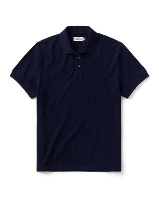 The Pacific Polo in Rinsed Indigo Pique