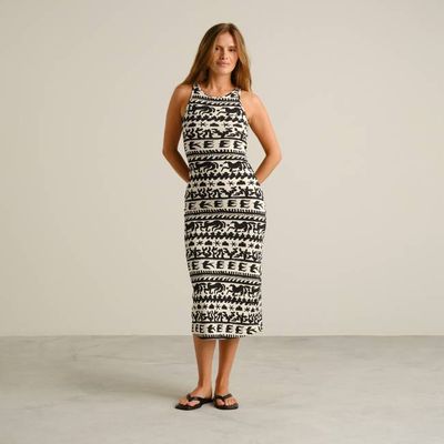 DEDICATED - Rippkleid Motala Beach Gallop Egg White