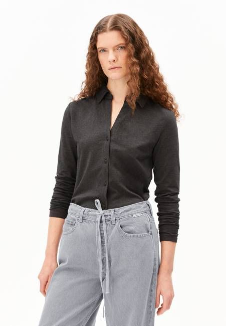NALAANNIA BLOUSE | steel melange