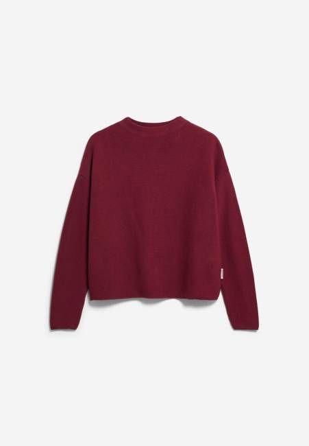 MERINAA LINKS LINKS KNITTED SWEATER | velvet red