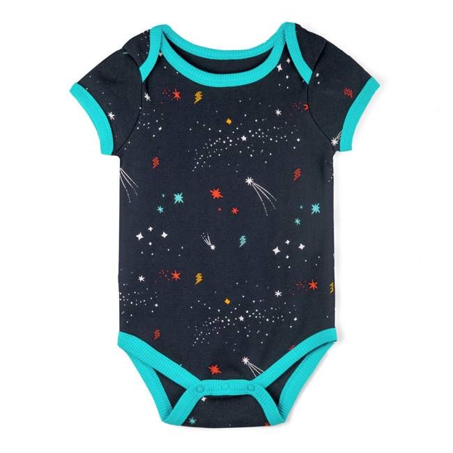 100% Organic Cotton Short Sleeve Baby Bodysuits