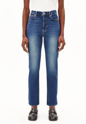 LEJAANI HIGH WAIST SLIM JEAN | dk indigo