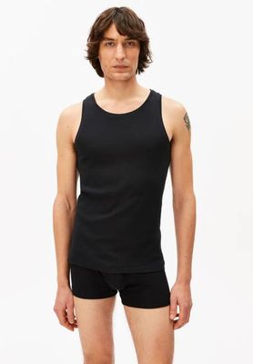JAANNO RIB TANK TOP | schwarz