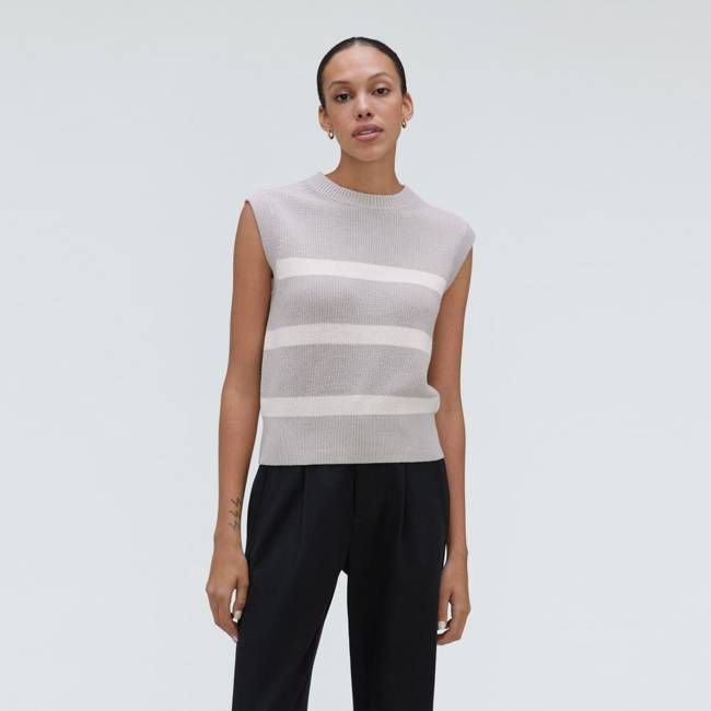 The Cotton Summer Sweater Tank | Moonlight Cloud / Canvas