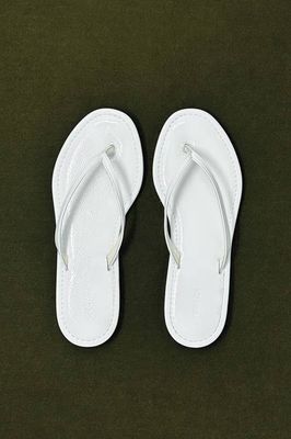 Zoom Sandal, White Crinkle Patent