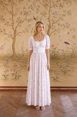 Maxikleid mit Spitze