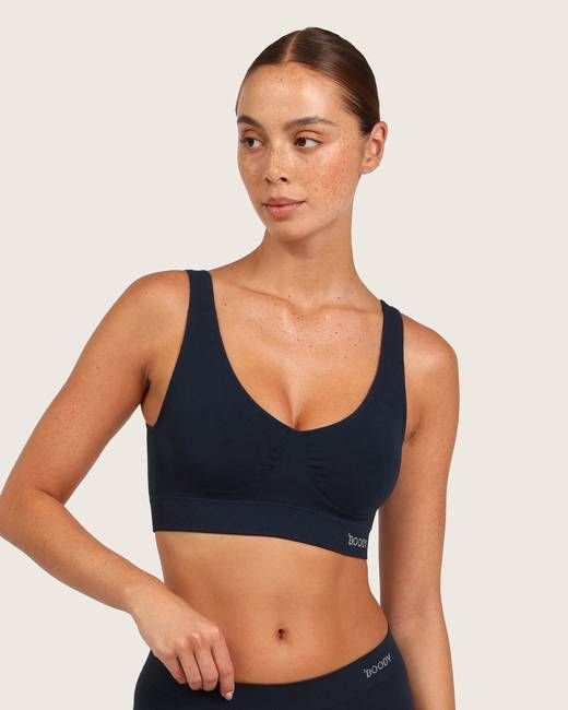 Seamfree Padded Crop Bra - Midnight