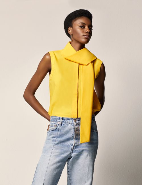 Sleeveless Tie Blouse - Resale | Sun