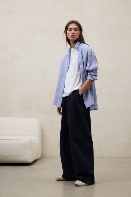 STRIPED BLUE DARIA SHIRT