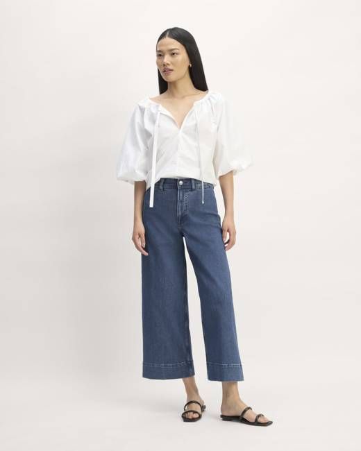 The Mariner Cropped Jean | Ocean Blue