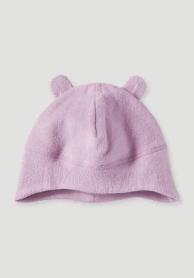 Regular soft fleece hat made of pure organic cotton