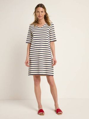 striped dress (GOTS)