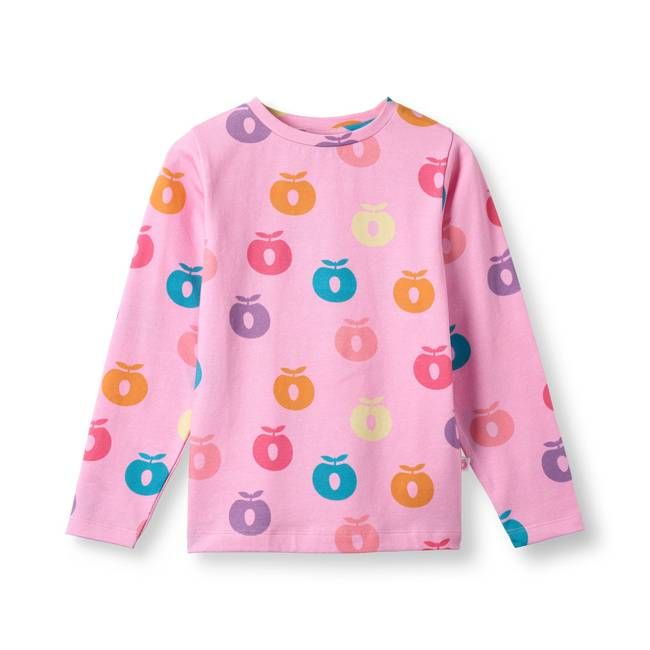 Gala long-sleeved blouse with apples